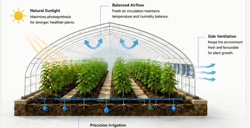 How A Polyhouse Creates The Ideal Growing Environment ?