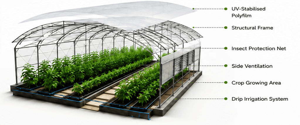 Essential Components Of A Modern Polyhouse